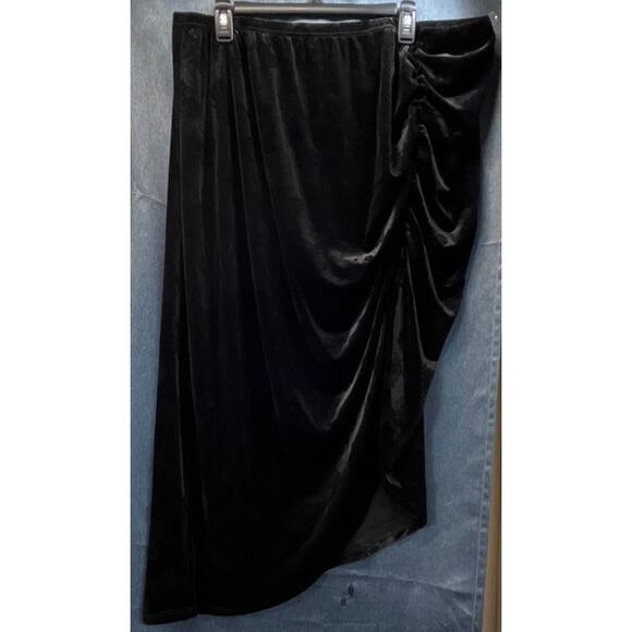 CIDER Womens 4XL Black Elastic Waist Flor Velvet Burn-Out Witchy/Whimsy Goth - Picture 1 of 8